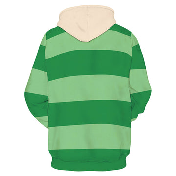 Las Pistas de Blue Blue's Clues Cosplay Steve Sudadera con Capucha para Adultos Unisex